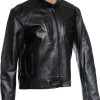 RTX English Cafe Racer Leather Biker Jacket