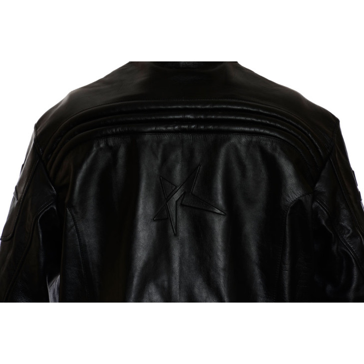 RTX Speedmaster Pure Leather Black Biker Jacket
