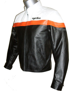 Custom Made APRILIA Leather Motorbike Jacket