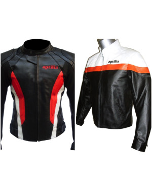 Custom Made APRILIA Leather Motorbike Jacket