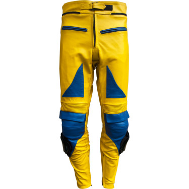 Camel Classic Yellow Leather Motorcycle Race Suit