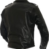 All American Mod Biker Armoured Black Leather Jacket