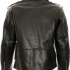All American Mod Biker Classic Black Leather Jacket