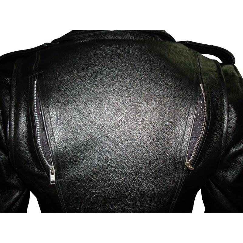Ladies Goth Motorcycle Leather Jacket