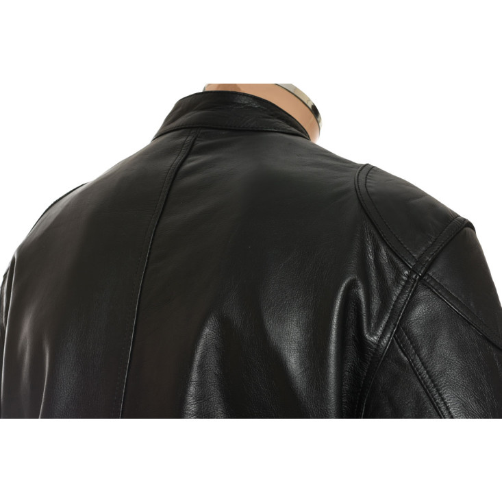 RTX Roadmaster Pure Leather Black Biker Jacket 