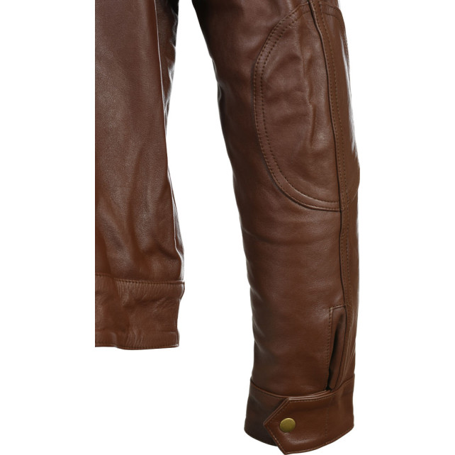 RTX Roadmaster Pure Brown Leather Biker Jacket 