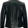 Saints ROW Soft Black Leather Biker Jacket