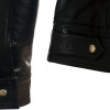 Saints ROW Soft Black Leather Biker Jacket