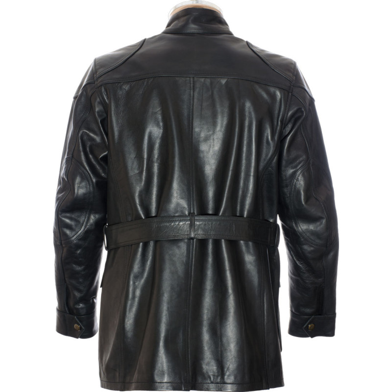 RTX Trialmaster Vintage Black Leather Jacket 