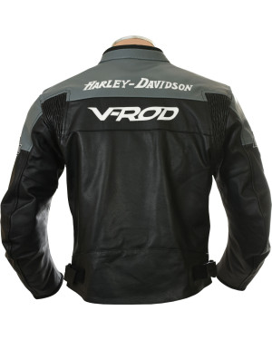 Replica Unofficial Harley Davidson V-Rod Leather Motorcycle Jacket