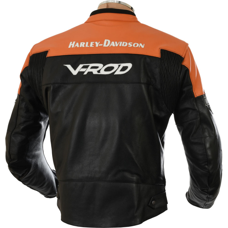 Replica Unofficial Harley Davidson V-Rod Leather Motorcycle Jacket