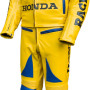 Classic HONDA CAMEL Racing Yellow Motorcycle Biker Suit