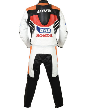Honda Repsol Gas Moto GP Biker Leather Suit
