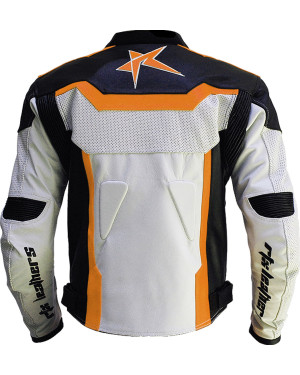 RTX Pro Street Racer Orange Motorcycle Jacket