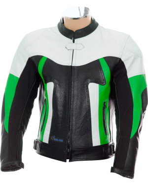 RTX TITAN Green Motorcycle Leather Jacket