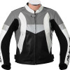 RTX Violator Grey Motorcycle Leather Jacket