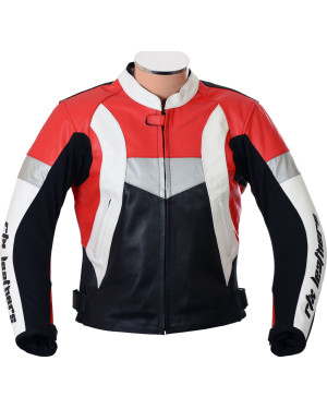 Violator Red Track Day Pro Leather Motorcycle Jacket