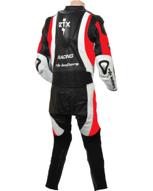 RTX Aero Evo Red Motorcycle Racing Leather Suit