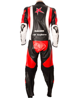 RTX Pro Evolution Red Motorcycle Leather Suit