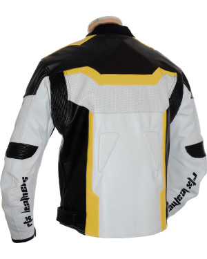 RTX Yellow Arbiter Sports Leather CE Biker Jacket