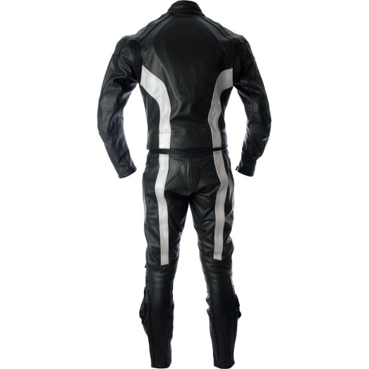 RTX Silver Blade Pro Race Ready Leather Biker Suit