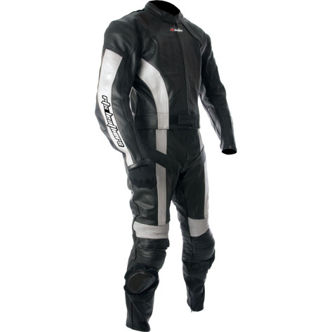 RTX Silver Blade Pro Race Ready Leather Biker Suit