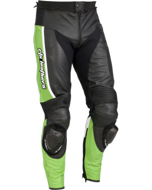 RTX Ninja Green Genuine Leather Biker Pant 