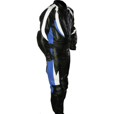 RTX Transformer Blue Pro Leather Motorcycle Suit