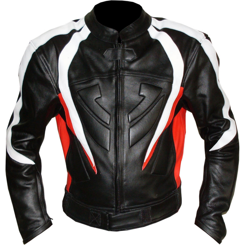 RTX Transformer Red Leather Motorcycle Jacket