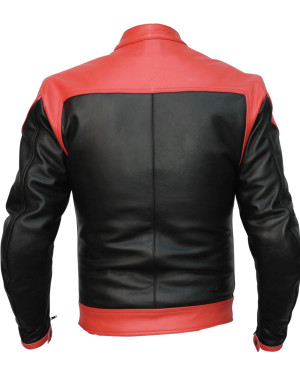 RTX Venom Red Leather Motorcycle Racer Jacket 