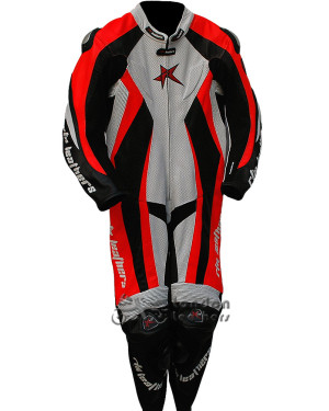 RTX Pro Racing Leather Motorcycle Armoured Suit
