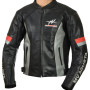 MV Agusta Corse Gunmetal Leather Biker Jacket