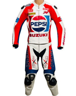 Shwantz Classic Pepsi SUZUKI Limited Edition Motorcycle Race Leathers