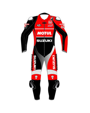 SUZUKI MOTUL SBK Race Replica Livery Motorcycle Leather Suit