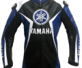 YZF Super Sport Yamaha Blue Motorcycle Leather Biker Jacket