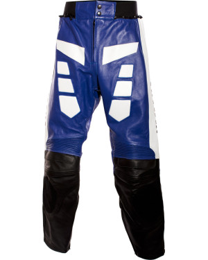 Yamaha Classic Blue R6 Leather Biker Trouser